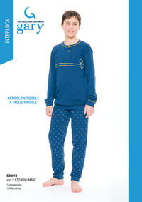 PIGIAMA RAGAZZO M/L S40013 Tellini S.r.l. Ingrosso Abbigliamento